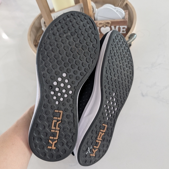 KURU Black and White Slip-On Shoes - Picture 7 of 8